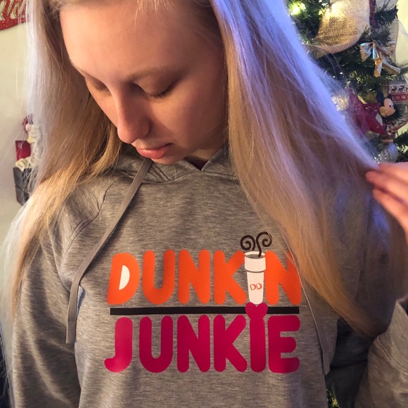 DunkinJunkie iron-on Vinyl “Decal ONLY” Shirt/SWST - Picture 10 of 15